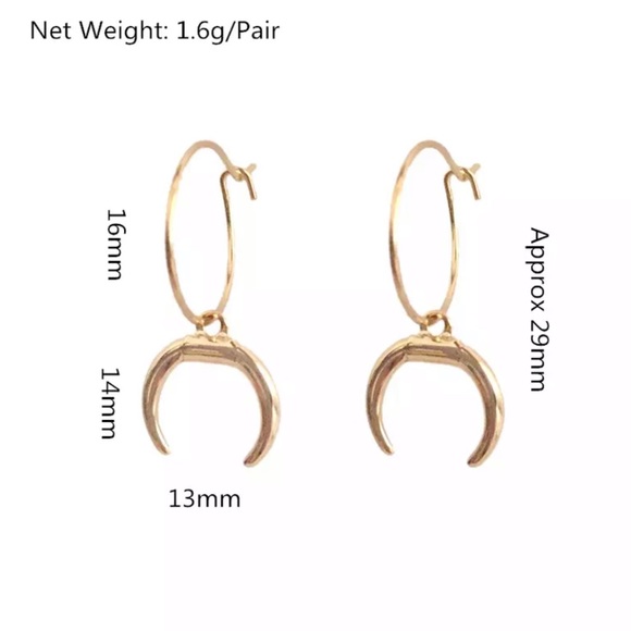 Moon earrings - Picture 3 of 3